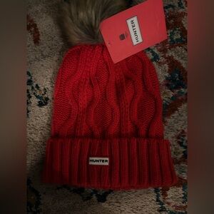 Hunter Bold Red Knit Hat